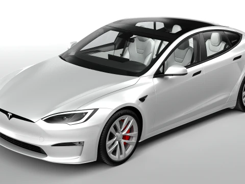 Tesla Model S Plaid 2024 3D Model