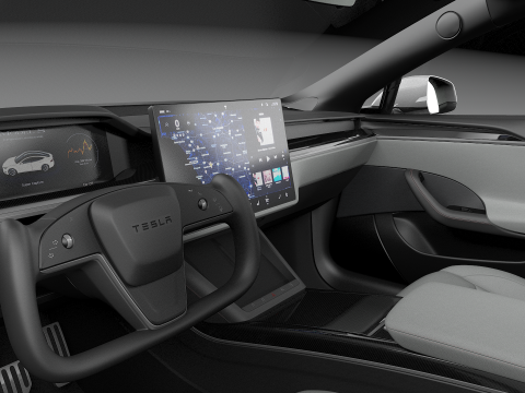 Tesla Model S Plaid 2024 Modello 3D