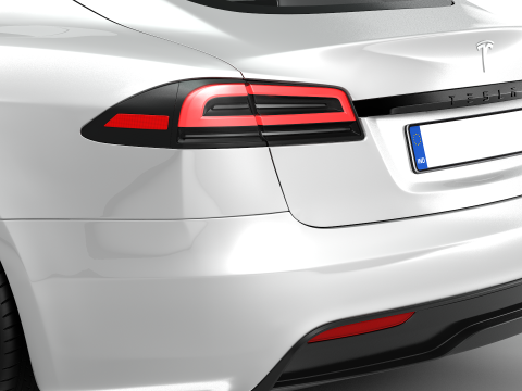 Tesla Model S Plaid 2024 Modello 3D