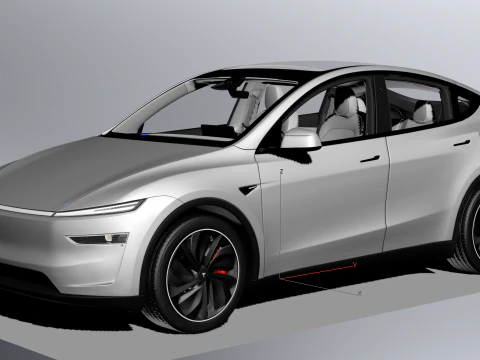 Tesla Model Y Juniper 2025 3D Model