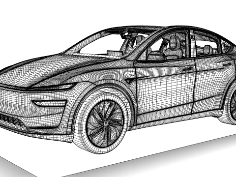 Tesla Model Y Juniper 2025 3D Model