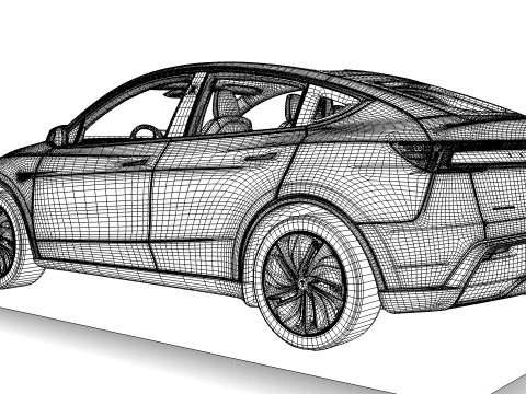 Tesla Model Y Juniper 2025 3D Model
