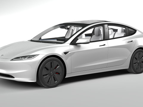 Tesla Model 3 2024 3D Model