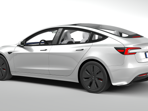特斯拉 Model 3 2024 3D 模型