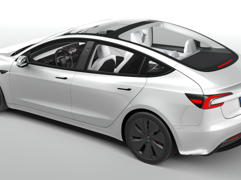 特斯拉 Model 3 2024 3D 模型