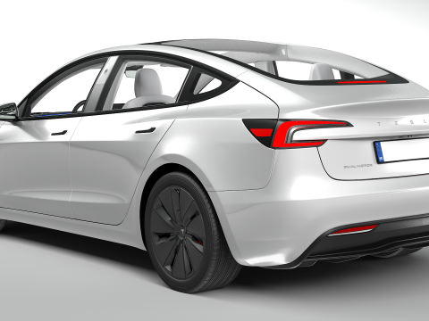 特斯拉 Model 3 2024 3D 模型
