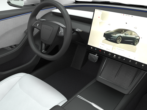 特斯拉 Model 3 2024 3D 模型
