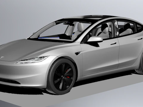 Tesla Model 3 2024 3D Model