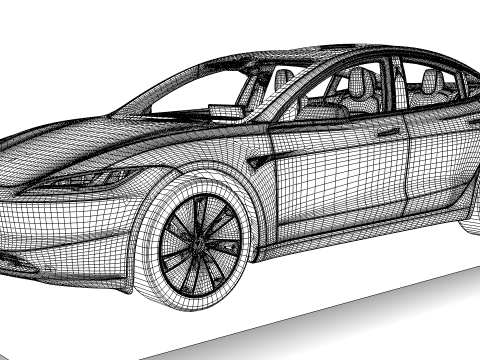 特斯拉 Model 3 2024 3D 模型