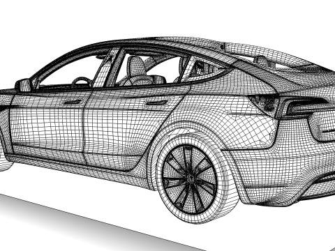 特斯拉 Model 3 2024 3D 模型