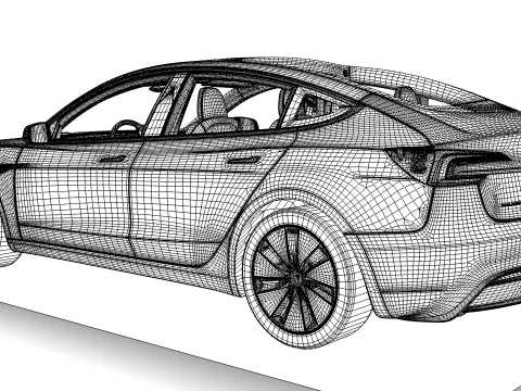 Tesla Model 3 2024 3D Model