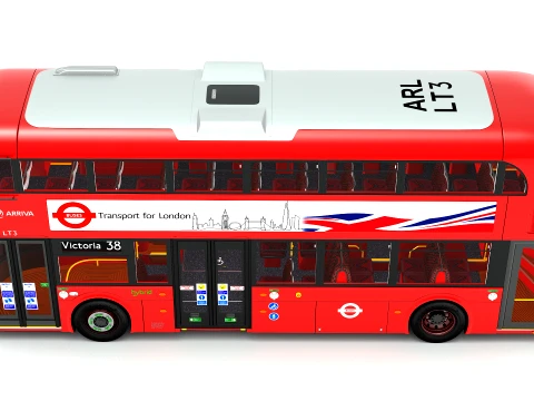 London Bus New Routemaster 3D Model