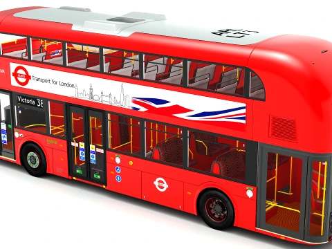 London Bus New Routemaster 3D Model