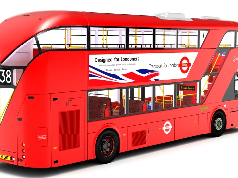London Bus New Routemaster 3D Model