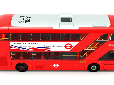 London Bus New Routemaster 3D Model