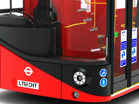 London Bus New Routemaster 3D Model