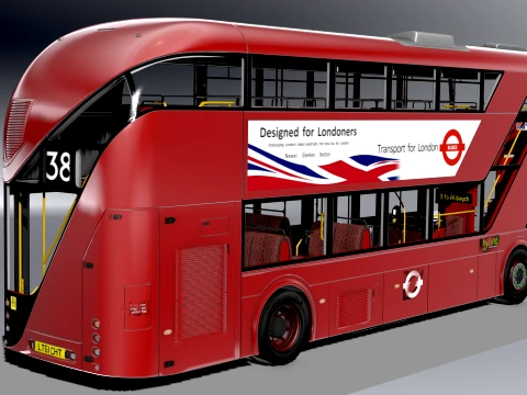 London Bus New Routemaster 3D Model