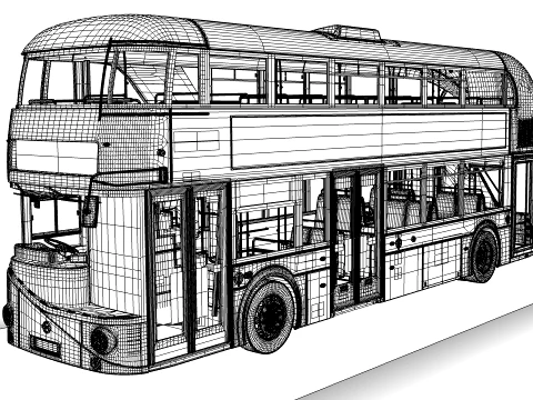 London Bus New Routemaster 3D Model