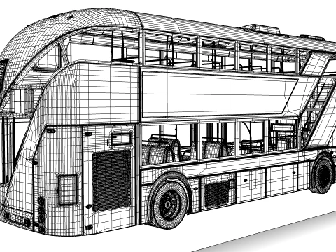 London Bus New Routemaster 3D Model