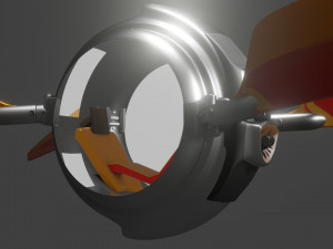 spaceship bubble Modèle 3D