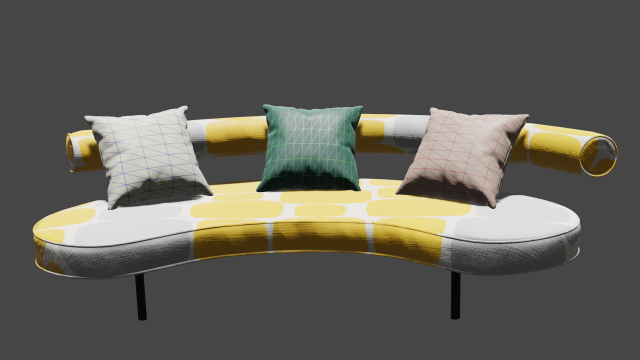 max sofa 3D 模型 .c4d .max .obj .3ds .fbx .stl .blend 