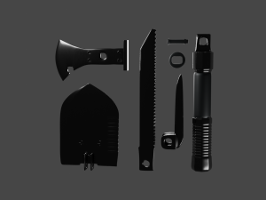 military tools 3D-Modell