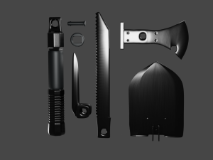 military tools 3D-Modell