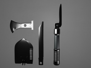 military tools 3D-Modell
