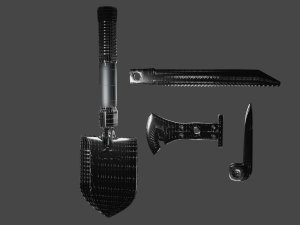 military tools 3D-Modell