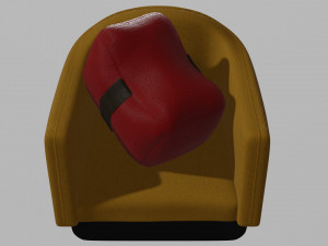 the milo armchair Modèle 3D