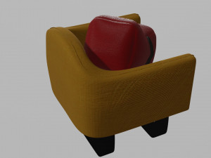 the milo armchair Modèle 3D