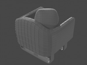 the milo armchair Modèle 3D