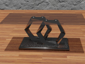 table and chairs Modèle 3D