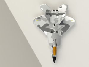 lockheed martin f-22 raptor model 3Dモデル