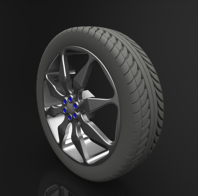 car wheel concept 3Dモデル .c4d .max .obj .3ds .fbx .stl .blend 