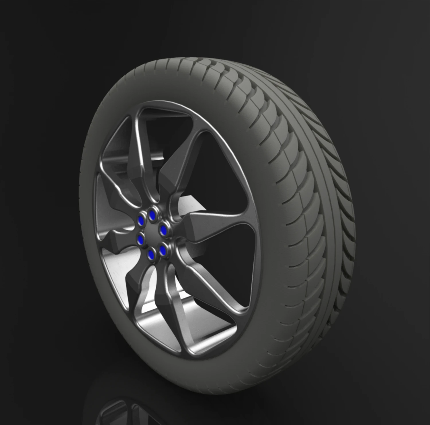 conceito de roda de carro Modelo 3D .c4d .max .obj .3ds .fbx .stl .blend 