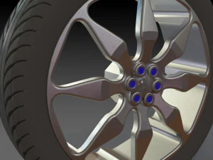 conceito de roda de carro Modelo 3D