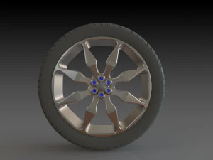 conceito de roda de carro Modelo 3D