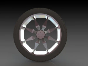 conceito de roda de carro Modelo 3D