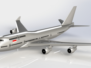 airplane boeing 747-100 model 3D-Modell