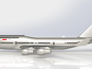 airplane boeing 747-100 model Model 3D