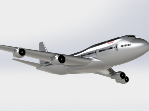 airplane boeing 747-100 model Model 3D