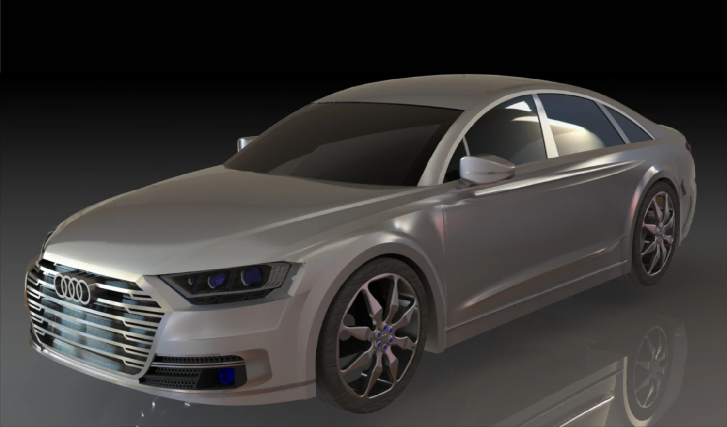 audi a6 2017 model 3D Model .c4d .max .obj .3ds .fbx .stl .blend 