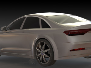 audi a6 2017 model 3D 模型