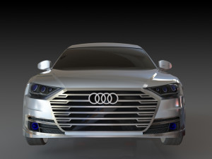 audi a6 2017 model 3D 模型