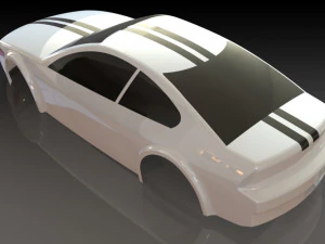 conceito simples de carro de superf&iacute;cie Modelo 3D