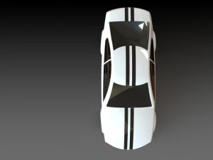 conceito simples de carro de superf&iacute;cie Modelo 3D