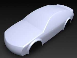 simple surface car concept 3D-Modell