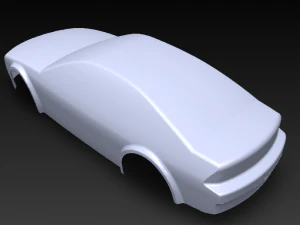 conceito simples de carro de superf&iacute;cie Modelo 3D