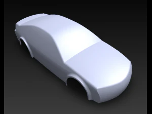 conceito simples de carro de superf&iacute;cie Modelo 3D
